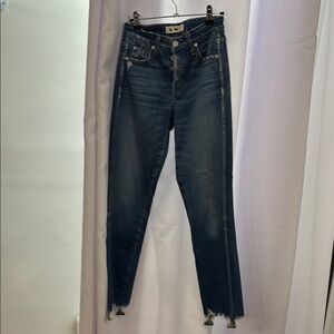 AMO Dark Blue Ankle Jeans